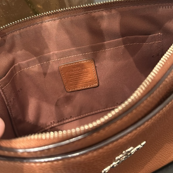 Coach Leather Small Cognac Handbag - Picture 5 of 6